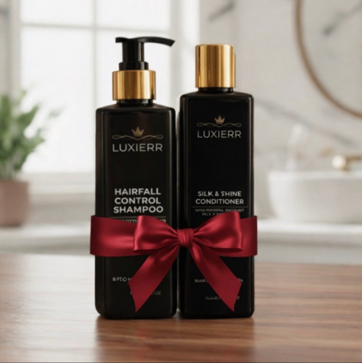 Luxierr Hair Duo Hair Fall Control Shampoo + Nourishing Conditioner